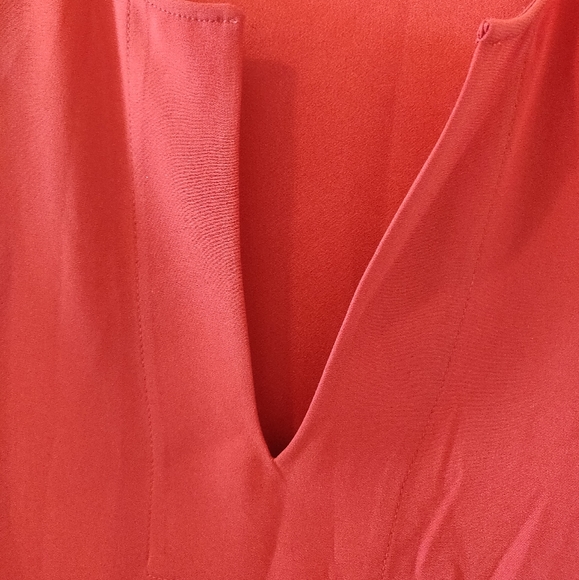 BCBGMAXAZRIA teegan split neck ruffle dress - Picture 4 of 10